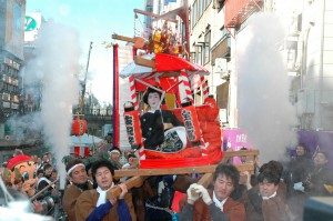 今宮神社十日戎の宝恵駕行列