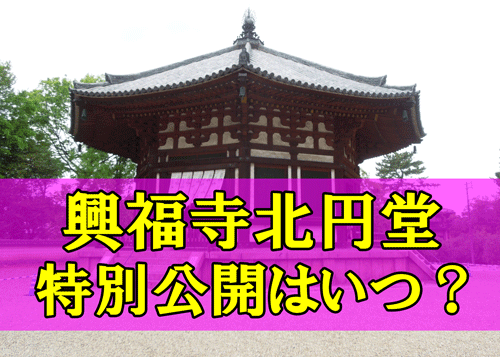 興福寺北円堂の特別公開の期間はいつのアイキャッチ画像