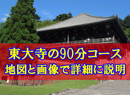 東大寺の観光コースを境内案内マップと写真で説明のアイキャッチ画像
