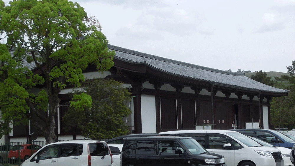 耐震改修工事中の興福寺国宝館