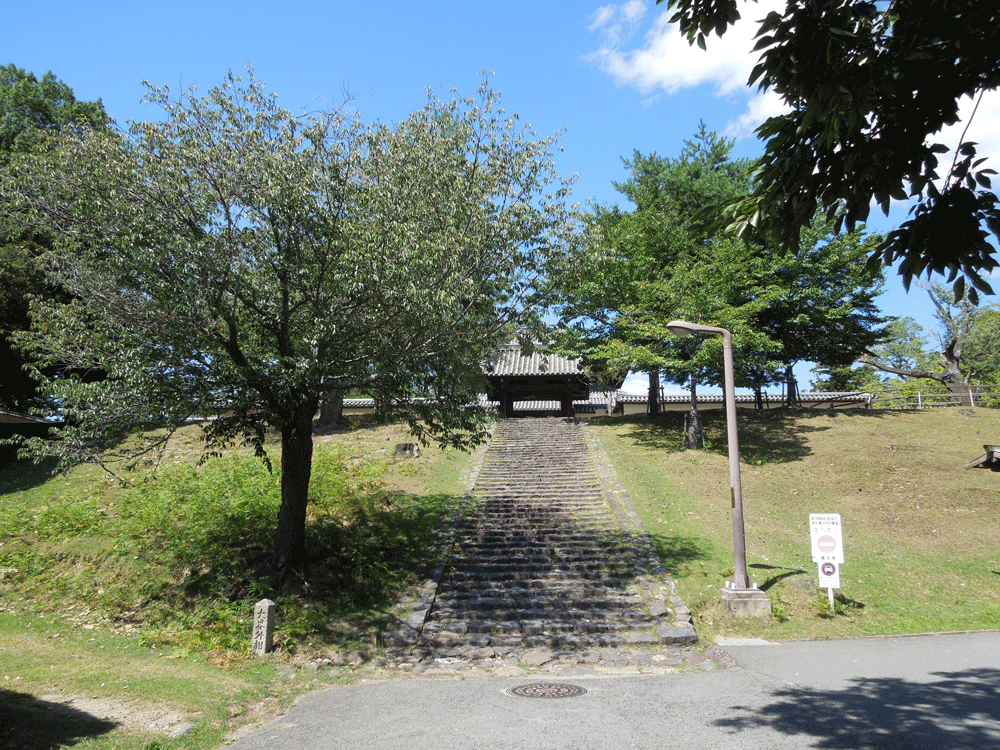 東大寺戒壇堂前の階段