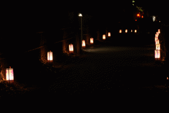 嵐山花灯路の灯籠