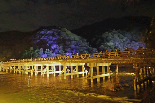 嵐山花灯路の渡月橋アイキャッチ画像